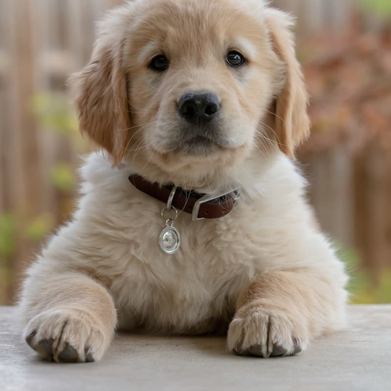 Chiot Golden Retriever en plan rapproché